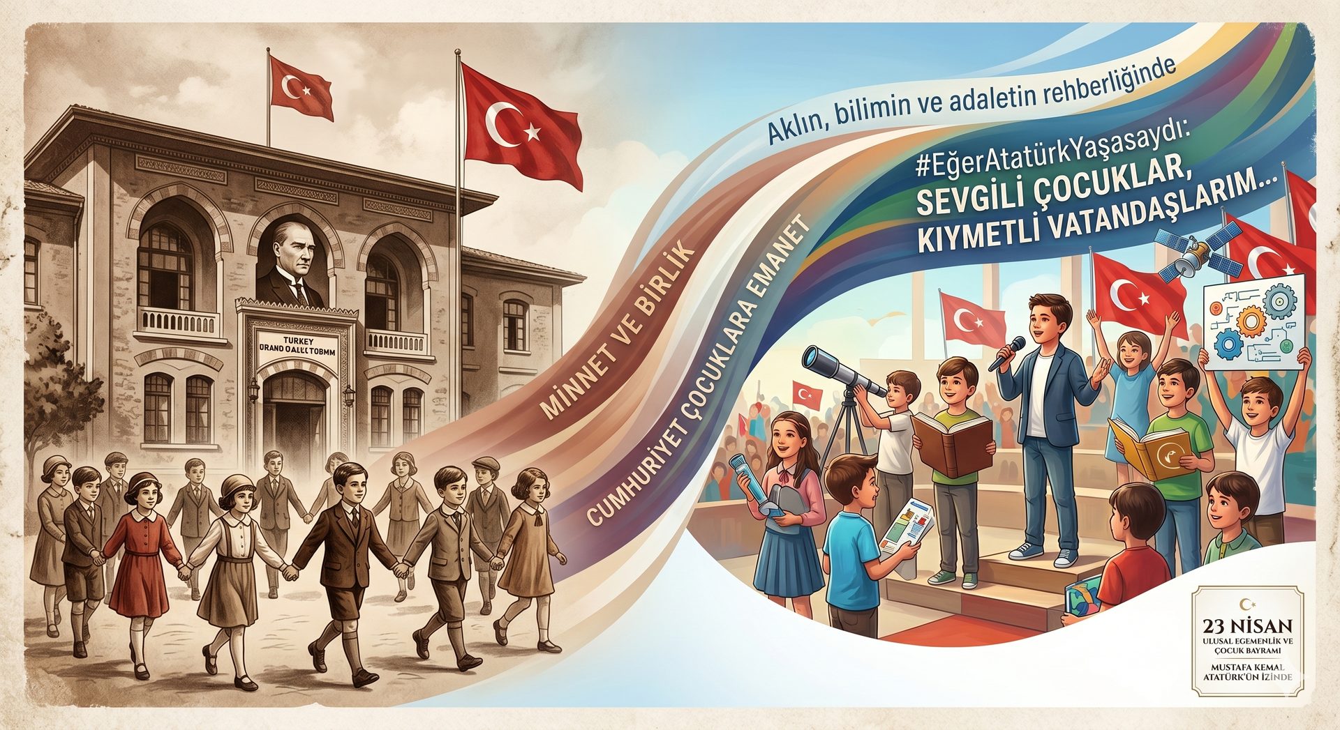 23 Nisan Ulusal Egemenlik ve Çocuk Bayramı'nın 106. Yılı